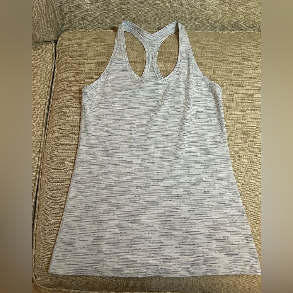 Lululemon Cool Racerback-Gray and White